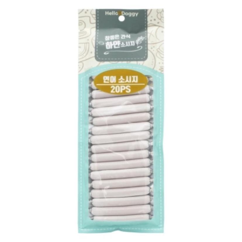 강아지 간식 하얀소시지 연어맛, 반려견 트릿 20개입