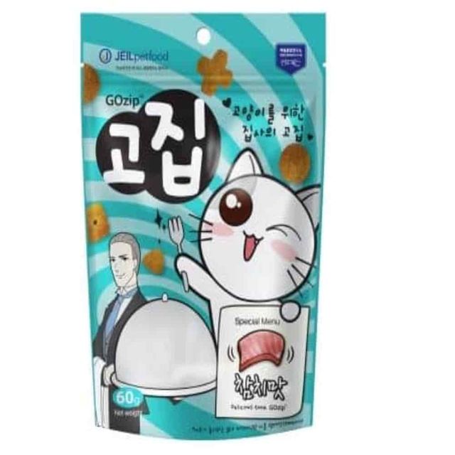 고양이 참치간식 60g, 참치 애묘크런치 반려묘 스낵