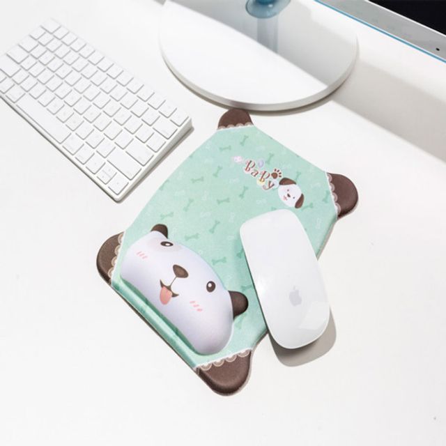 비오비 애니멀 캐릭터 손목 보호 마우스패드