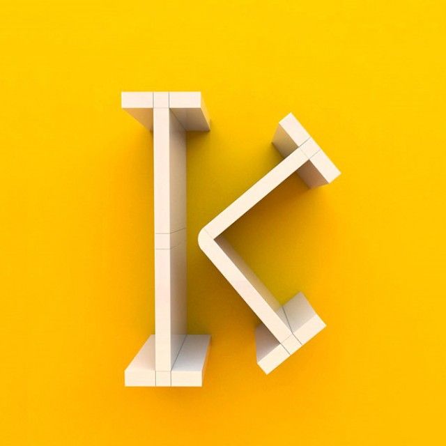 K 이니셜 디자인 벽선반 1개 - 거실 인테리어 선반대
