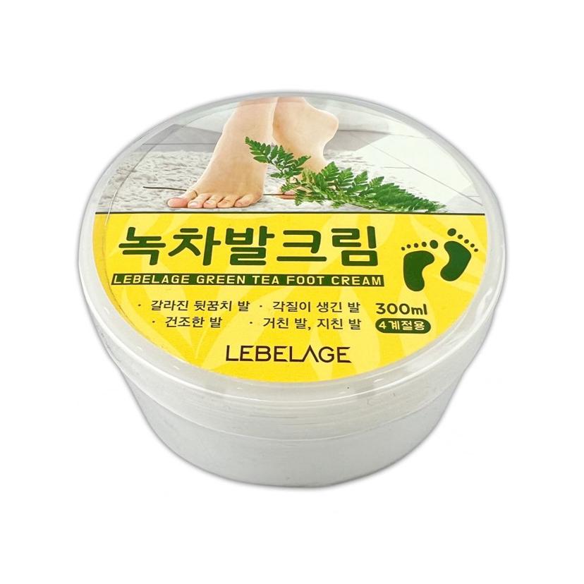 르베라쥬 녹차 발 크림 300ml - 대용량 풋케어 크림