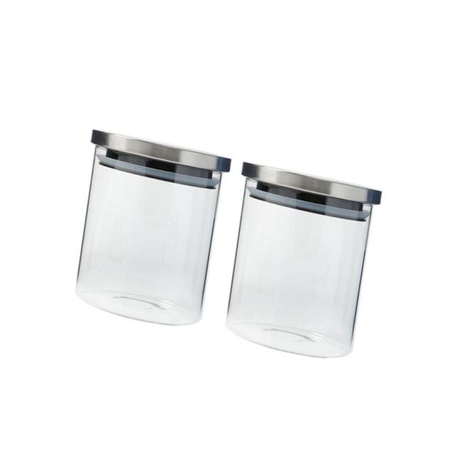 내열유리 밀폐용기 2p세트, 550ml 사탕통 샐러드 양념통