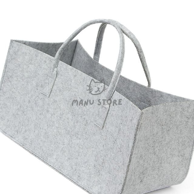접이식 소품 수납함 바구니 50x25cm 그레이