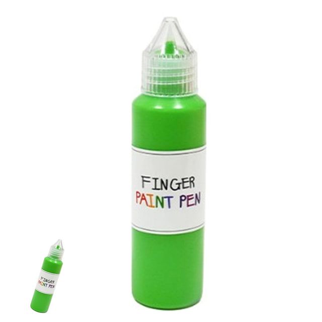 그리기물감 그림교구 핑거 페인트펜 낱색 50ml 연두