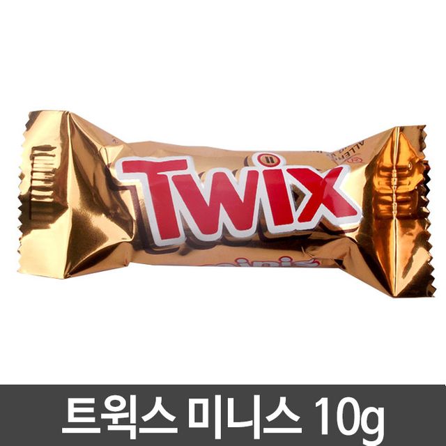 트윅스 미니 밀크초콜릿땅콩 10g 소포장 초콜릿 스낵