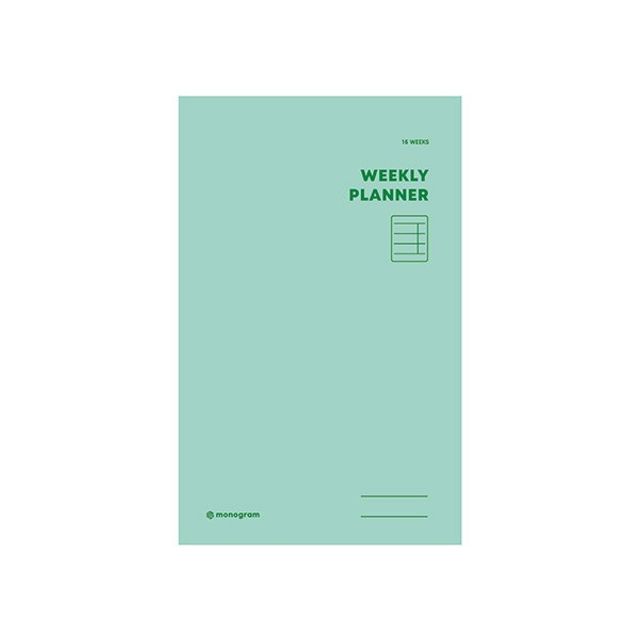위클리 플래너 16주 Melodie Green - 모노그램 스케줄러