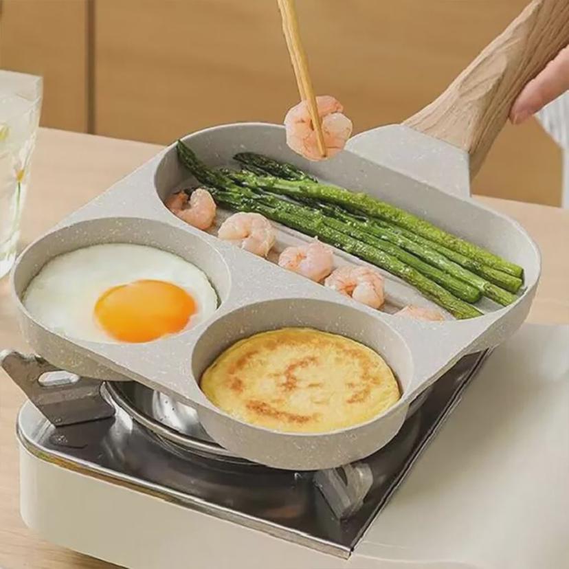 논스틱 코팅 IH 에그팬 후라이팬 3구 계란 프라이