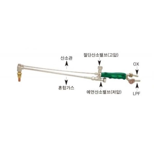중형장대절단기 산소절단기 부품 불대 용접기 철판 소모품 630mm 금속 고속