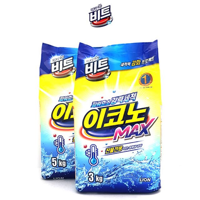 쿨샵 비트 이코노맥스 찬물 전용 가루 세탁 세제