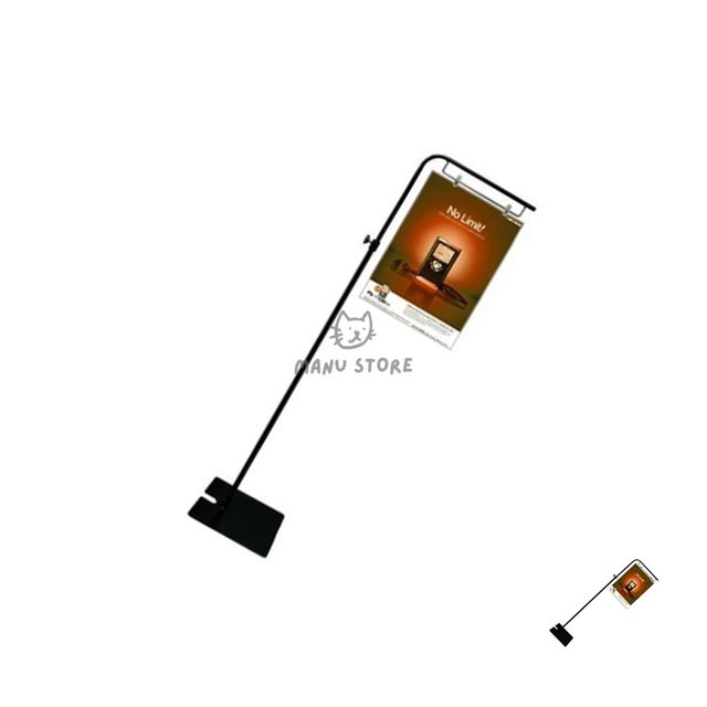 배너거치대 철재입간판 집게형 POP 롱 스탠드 거치대 블랙