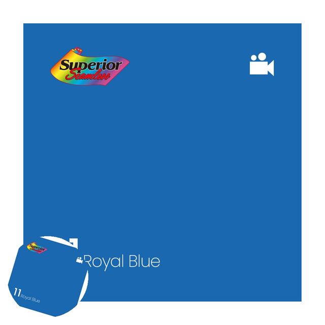 사진배경지 크로마키배경 촬영 스튜디오 배경지 2.7 x 11m 11 Royal Blue