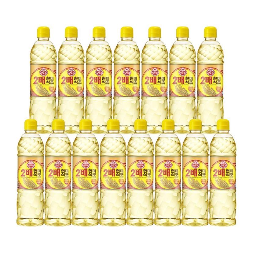 2배 현미 식초 900ml 15개 세트 - 대용량 식초