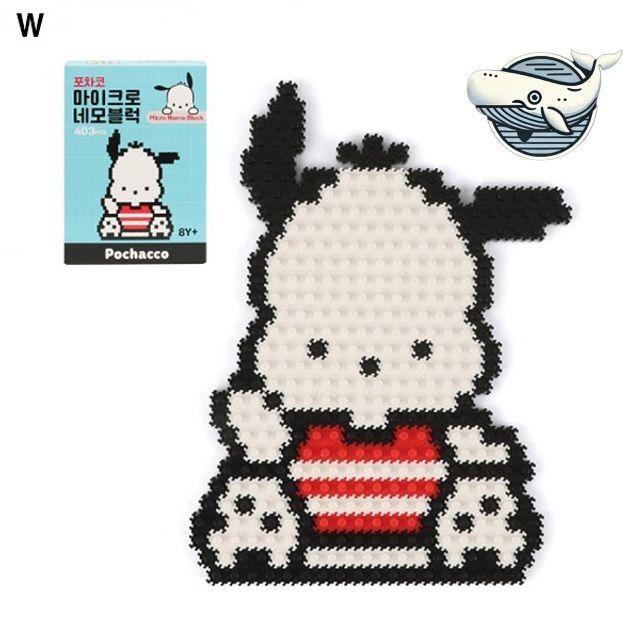 귀여운 포차코 미니 블록 조립 장난감 캐릭터
