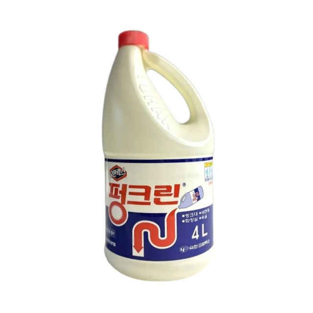 유한락스 펑크린 4리터 배수구 배수관 강력 세정제