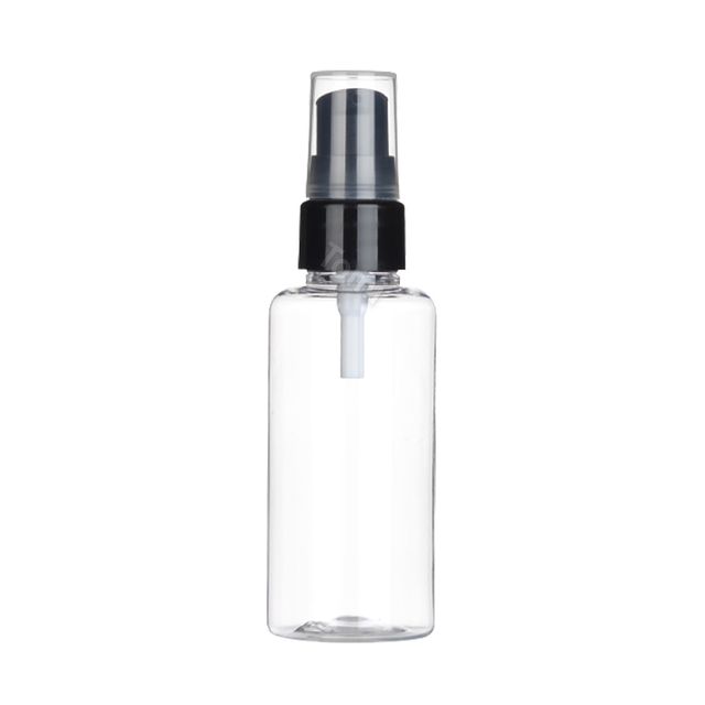 20pai 반캡 민자 에센스 검정펌프 60ml 투명용기 공병 화장품케이스