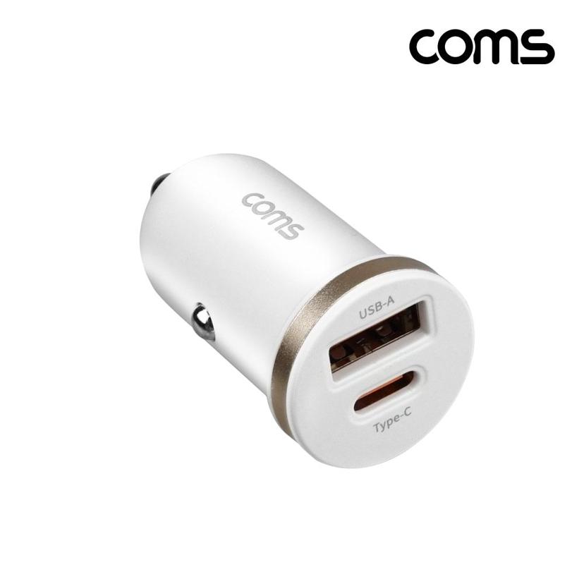 COMS 35W 차량용 시거잭 고속 충전기 C타입 USB