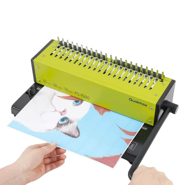 퀄맥스 A4 플라스틱링 제본기 Qualmax PS-1500