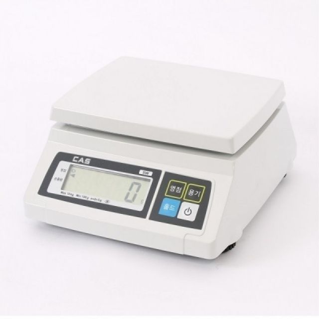 카스 전자저울 SW 2kg 정밀 계량 제빵용 LCD 디스플레이