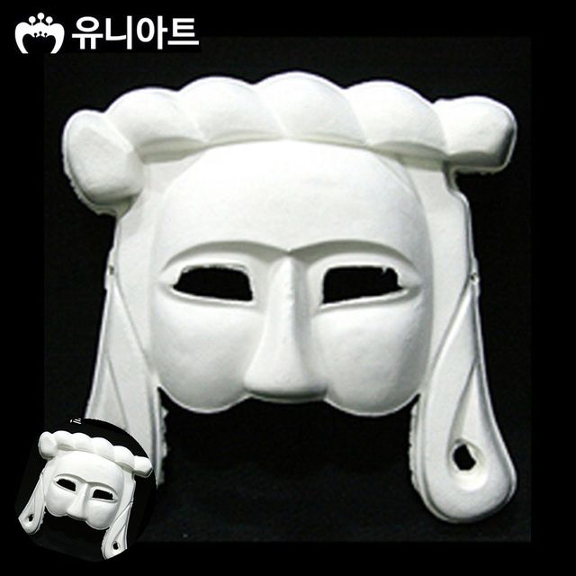 파티 가면 세트 종이탈 반가면 귀여운 할로윈 소품