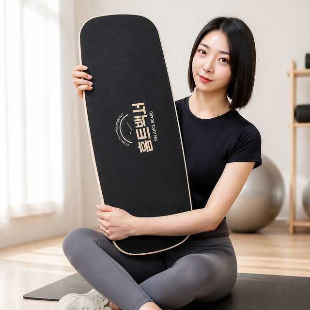 우드 인도보드 홈트레이닝 밸런스 운동기구 원목 코어 트레이닝 보드