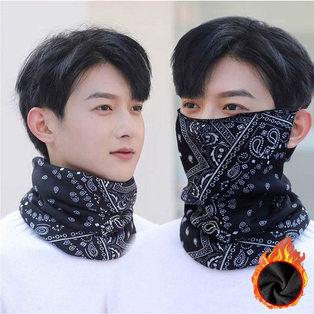 남녀 스카프 멀티 반다나 넥워머 겨울 방한 기모