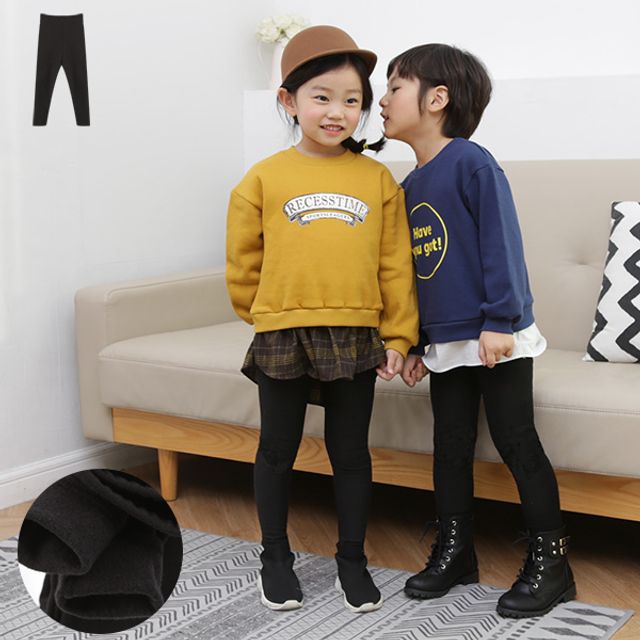 기본 기모 레깅스 - 심플한 디자인 겨울 필수템
