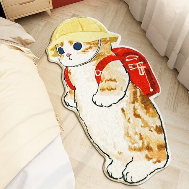 고양이 발매트 유치원 인테리어매트 침대 거실러그 현관 귀여운발 침대밑 귀여운러그
