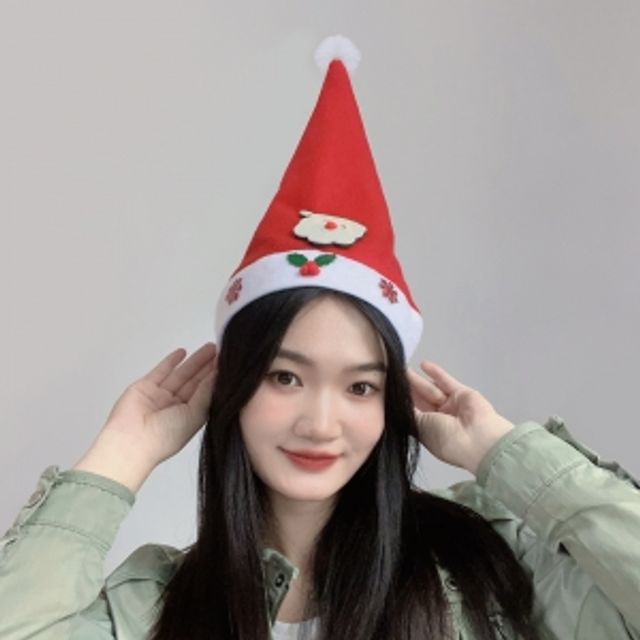 스마일 산타 모자 크리스마스 파티 산타 복장 소품