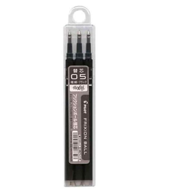 볼펜리필 0.5mm 3p 흑색 고등학생볼펜 잘써지는볼펜 대학생볼펜 지워지는펜