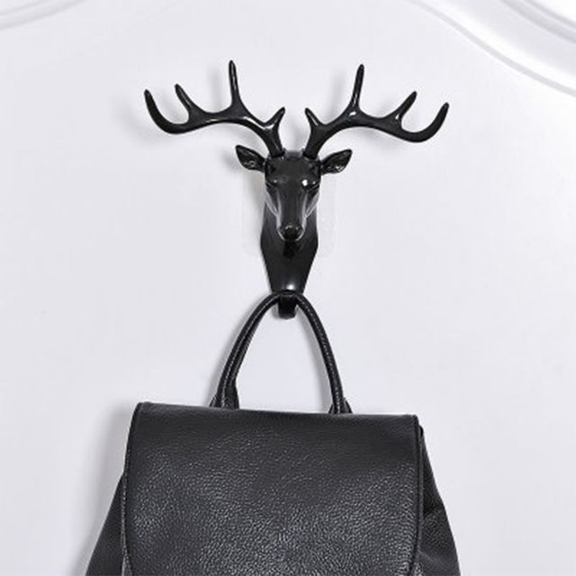 북유럽 사슴 벽행거 후크 - 내추럴 디자인 벽걸이 소품 수납 인테리어 소품