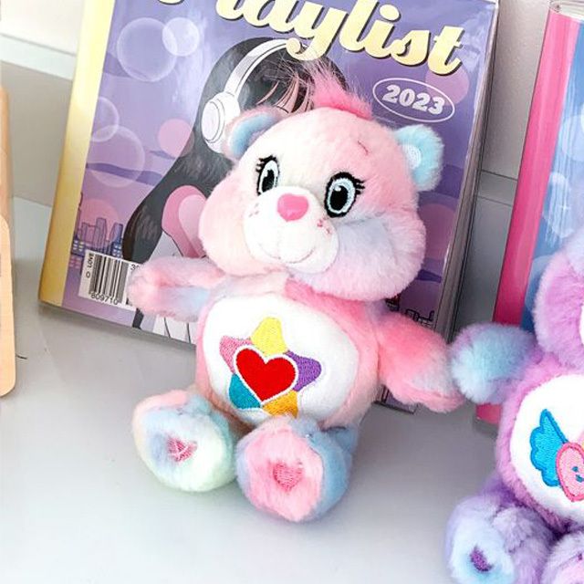 케어베어 인형 가방고리 14cm-트루하트베어 취미