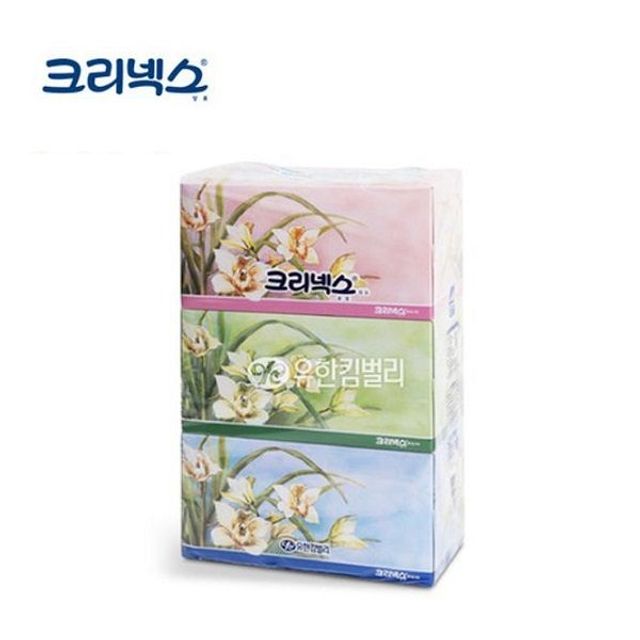 크리넥스 각티슈 280매 3개입 부드러운 미용 화장지