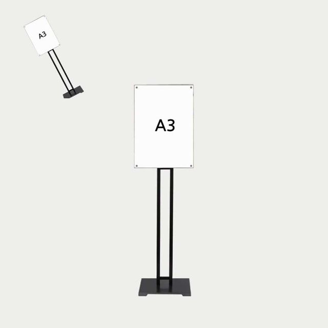 자석식 슬림 사인스탠드 A3 2기둥 가로세로겸용 전단지거치대 광고용품 포스터진열대 카페거치대