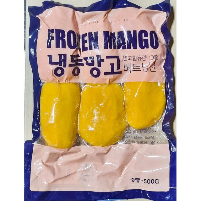 렌시푸드 망고 슬 500g X10 냉동망고슬 냉동야채 튀김용