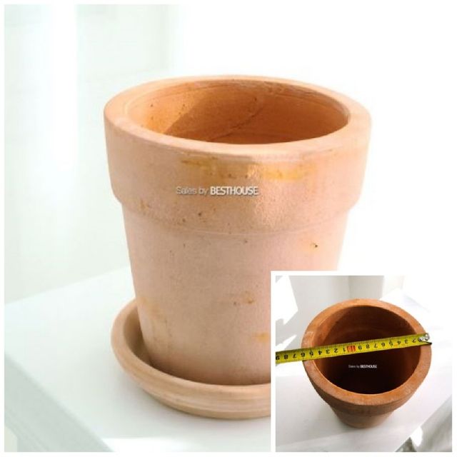 베스트하우스 빈티지 토분 H100260 16x17cm 레드테라 홈가드닝 가드닝용품 정원용품 식물키우기