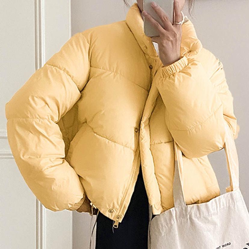 여성 크롭 패딩 점퍼 - 데이트룩 추천 겨울 아우터 코디