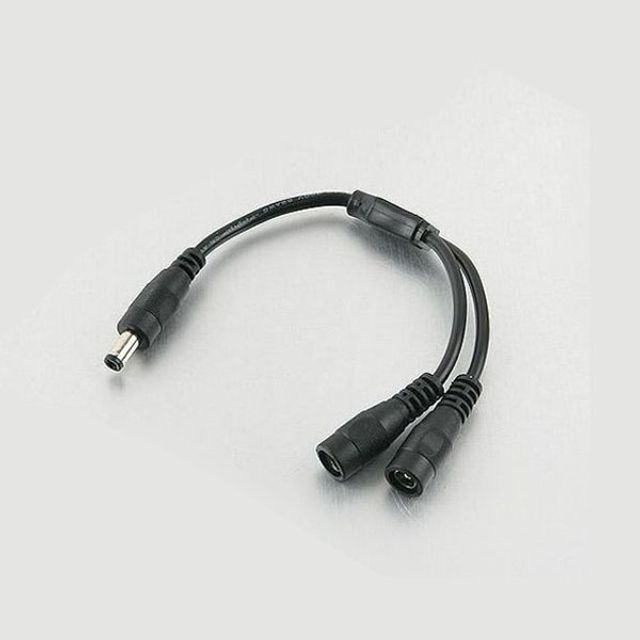 coms DC 전원 변환 젠더 20cm 12V 플러그 잭 2개
