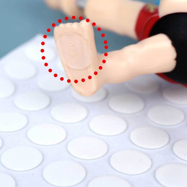 젤타입 원형 양면테이프 스티커 1cm 70P 초강력양면