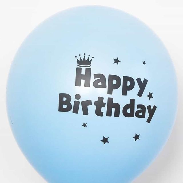 30cm인쇄풍선10입매트파스텔생일블루 파티풍선장식 홈파티꾸미기
