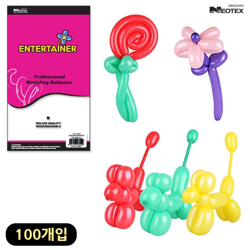네오텍스 요술풍선 260N 스탠다드 색상혼합 100개입