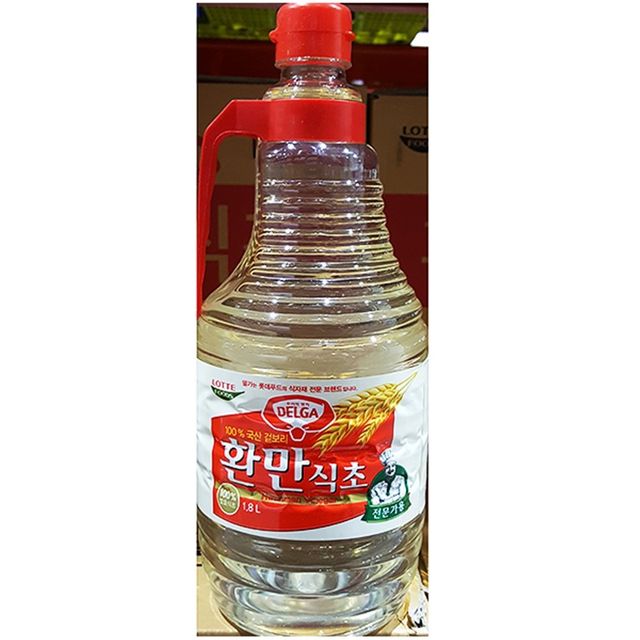 롯데 환만식초 1.8L, 깔끔한 맛의 대용량 식초로 요리 필수템