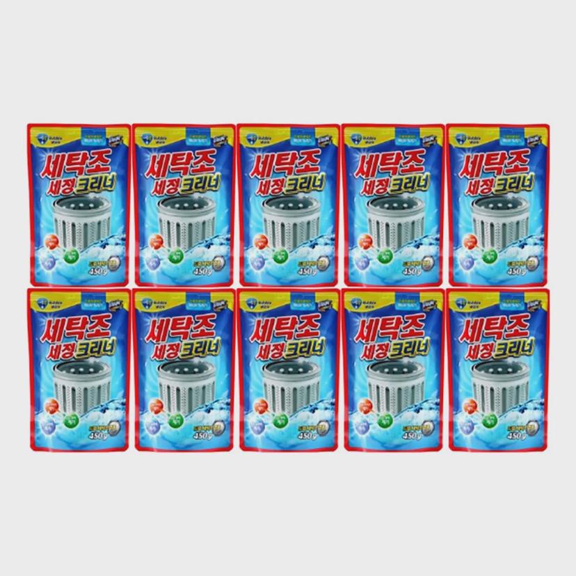 세탁조 세정 크리너 450g 10개입 대용량 세트