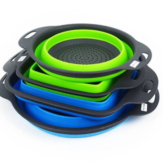 실리콘채반 야채씻기 쌈채소그릇 야채물빼기 양손채반