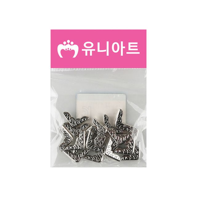 2000 코너캡 중 은색 10개 세트 - 소형 모서리 마감용 캡