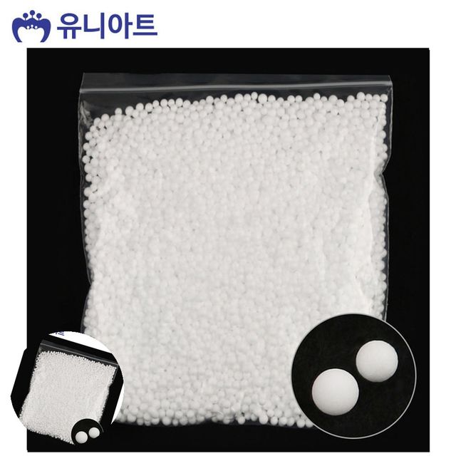 작은스티로폼알갱이 스치로폴 스티로폼 발포입자 4-5mm