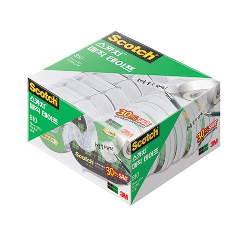 3M 스카치 매직테이프 810D-12 세이빙팩 18mm
