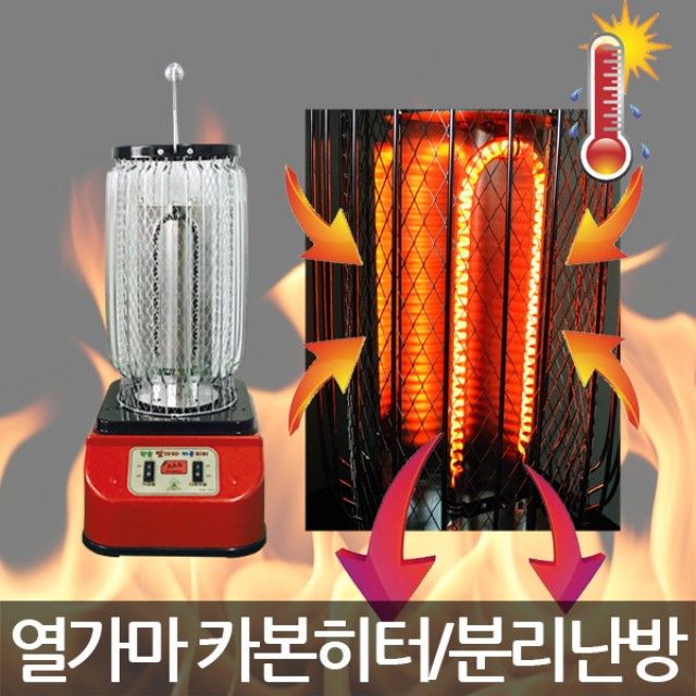 대성정밀 HNC 2U-3000W 카본히터 전기난로 - 효율적 난방