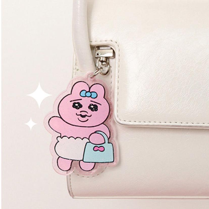 빤쮸토끼 인형 키링 아크릴 키홀더 가방 장식 소품