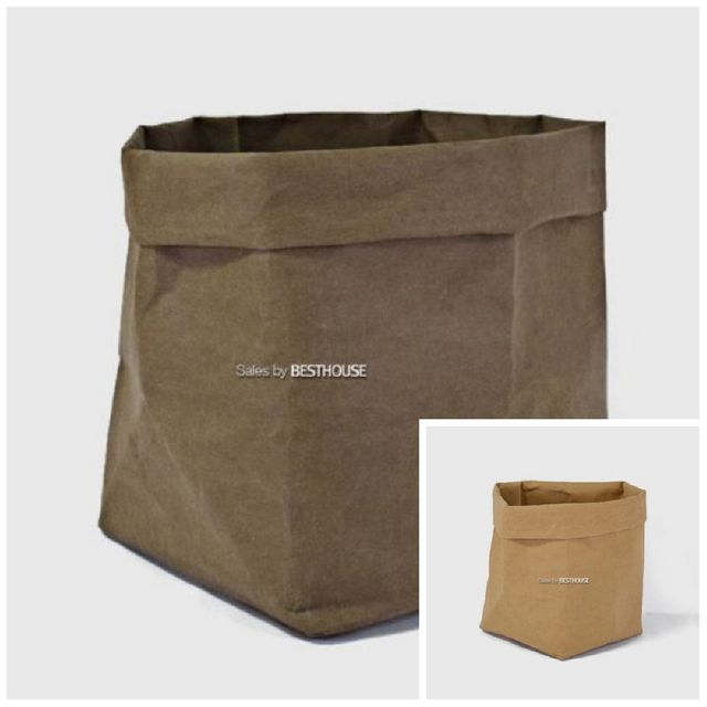 빈티지 종이화분 화분커버 소 13x13x23cm 워셔블 페이퍼팟 홈가드닝 가드닝용품 정원용품 식물키우기