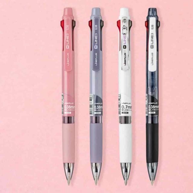3색볼펜 0.5mm 코럴 고급볼펜 클립볼펜 필기볼펜 대학생볼펜
